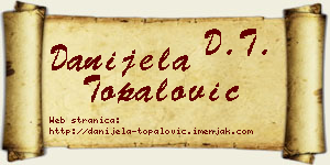 Danijela Topalović vizit kartica